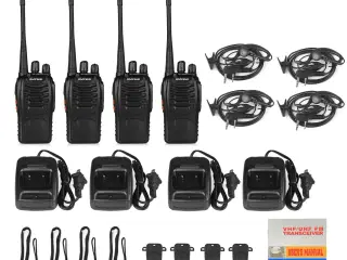 NY! 4 x Baofeng 888S Radio / Walkie Talkie 