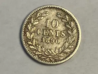 10 Cents 1890 Netherlands