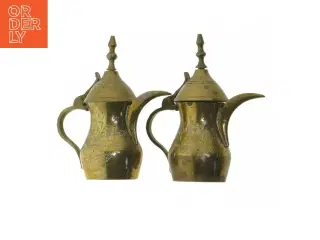 To messingkander fra Indien (str. 10 cm)