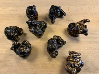 8 brune bjørneunger fra Royal Copenhagen 