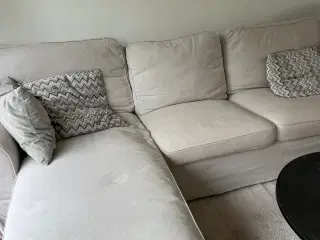 Ikea Ektorp sofa 3-personers med chaiselong 