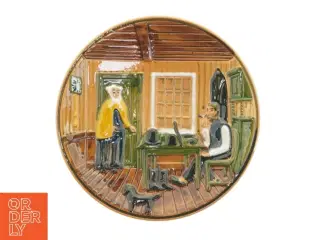 Johgus Bornholmsk keramik Dekorationstallerken (str. O 22 cm)