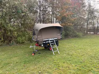 Trailer til mc med toptelt.
