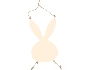 Hare med skilt, H: 29,5 cm, B: 19,2 cm, 1 stk.