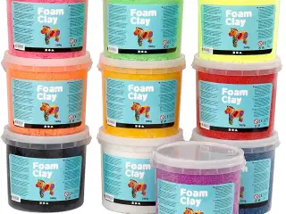 Foam Clay®, ass. farver, 10x560g/ 1 pk.