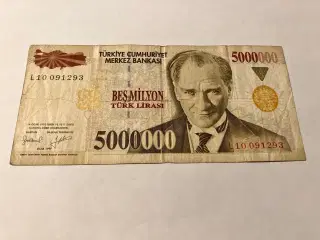 5.000.000 Lira Turkey