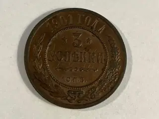 3 Kopeks Russia 1901