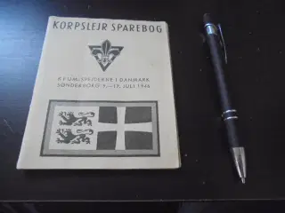KFUM-spejderne: Korpslejr sparebog 1946  