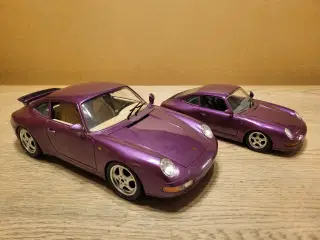 Modelbiler 2 stk. Porsche Carrera 1993 250 kr.