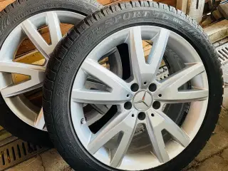 Helårs/vinter dæk på fælge til Mercedes 18”