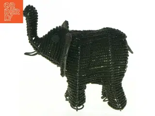 Perlebesat elefantfigur (str. 12 cm)