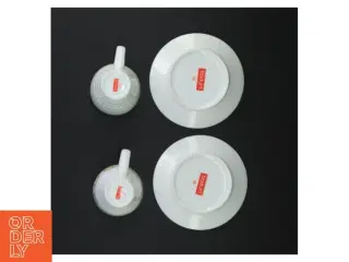 Bodum porcelænskopper med underkopper fra Bodum (str. 12 x 7 cm)