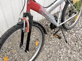 Mountainbike køreklar med skærme og støtteben 