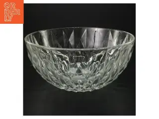 Glas skål med mønster (str. Ø 23 cm)