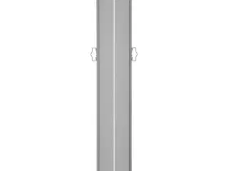 Sammenrullelig sidemarkise 140 x 1000 cm antracitgrå