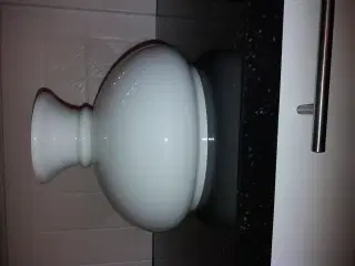 Hvid glaslampeskærm 