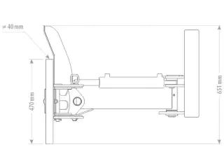 FK Machinery Skrabe/spalte blad hydraulisk sving flere str.