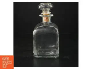 Glas karaffel med korkprop (str. 9,5x9,5x20 cm)