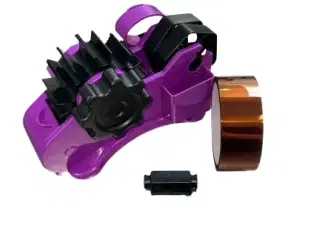 Kraftig Tape dispenser til 30mm ruller incl. 1 rulle varmebestandig tape