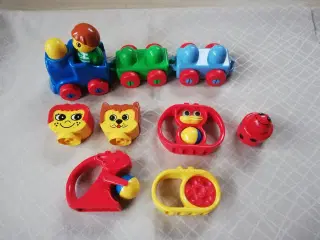 Lego Baby tog, rangle, figur mm.