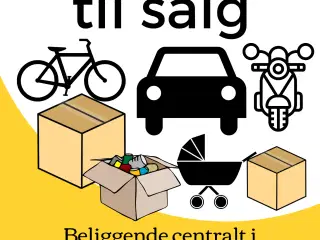 Garage 13 m2 med elport og bag lukket gade-port