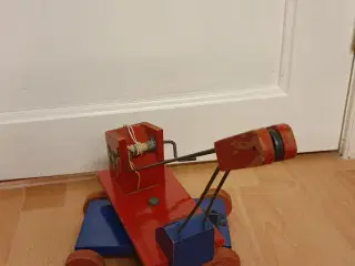 Gl træ Legetøjs kran 