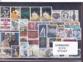 Danmark Samling - 36 Stk. Stemplet/Ustemplet