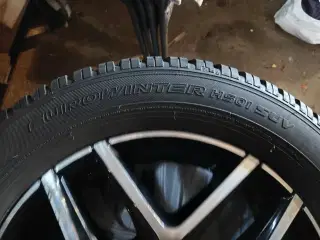 17" alufælge med vinterdæk 