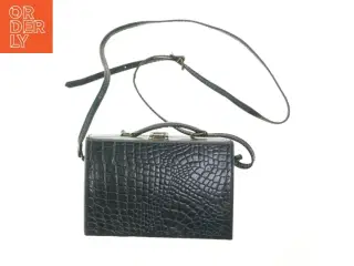 Skuldertaske med krokodillemønster (str. 15x23 cm)