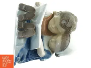 Porcelænsfigur af to børn fra B&G (str. 10x9 cm)