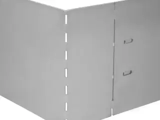 Fleksibel bedkant 20 stk. 100x14 cm galvaniseret stål
