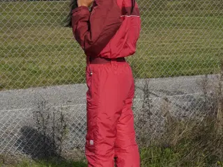 Rød heldragt skidragt/flyverdragt