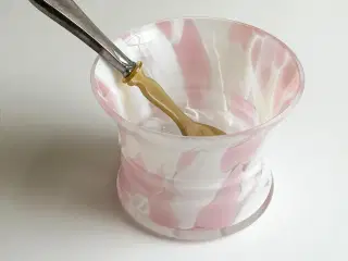 Urtepotteskjuler klar/lyserød/hvid glas