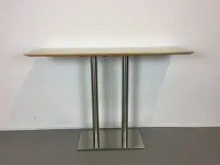 Zeta furniture ståbord i ahorn med krom stel l160xb50 cm