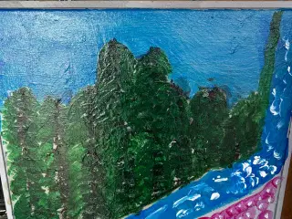 mALERI AF SKOV OG SØ