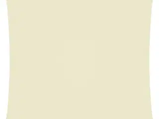 Solsejl 5x6 m rektangulær oxfordstof cremefarvet