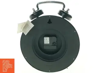 Sort vækkeur fra Tiger (str. Ø 24 cm)