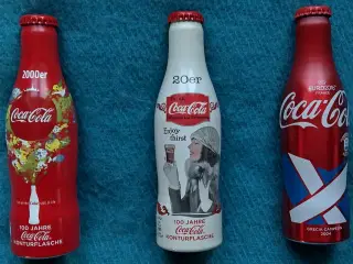 3 Stk. Coca Cola Aluflasker med indhold