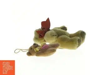 To bamser med sløjfer (str. 7 x 5 cm og 12 x 7 cm)