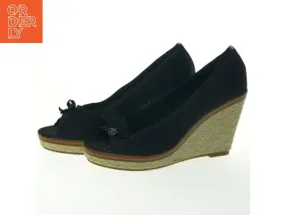 Sorte espadriller med kilehæl fra Tom Tailor (str. 43 )