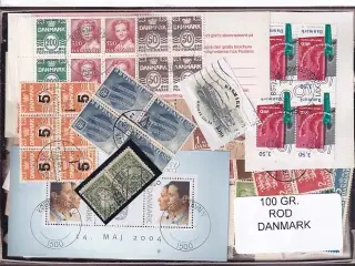 Danmark 100 g. ROD. - Hjemkommet 12 - 3 - 2024