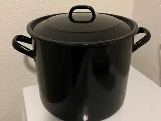 Stor emaljegryde sælges