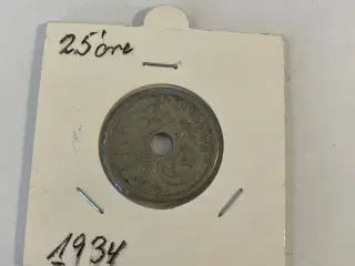 25 Øre 1934 Danmark