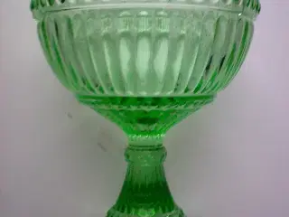 iittala glas skål opsats grøn
