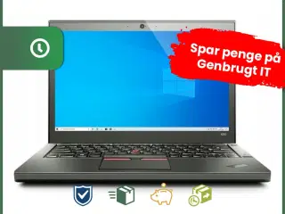12" Lenovo ThinkPad X250 - Intel i5 4300U 1,9GHz 256GB SSD 8GB Win10 Home - Grade B - bærbar computer