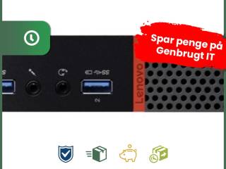 Lenovo ThinkCentre M900 Tiny - Intel i5 6500T 2,5GHz 256GB NVMe  8GB Win10 Pro - Grade B - stationær computer