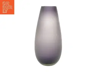 Stor lavendelfarvet gulvvase - glas (str. 35 cm)