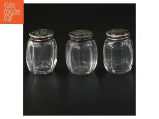 Sæt med tre glas salt- og peberbøsser (str. 3,5 cm)
