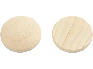 Træknap, diam. 25 mm, tykkelse 5 mm, 15stk./ 1 pk.