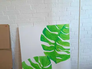 Stort monstera maleri